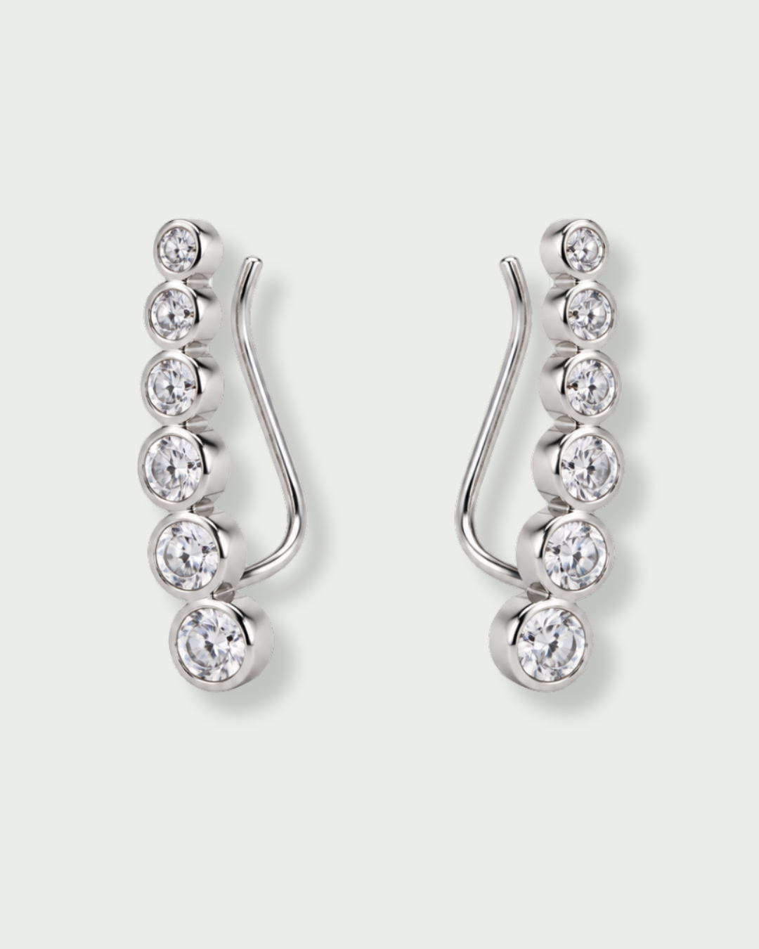 Boucles d'oreille Comète - BLANC