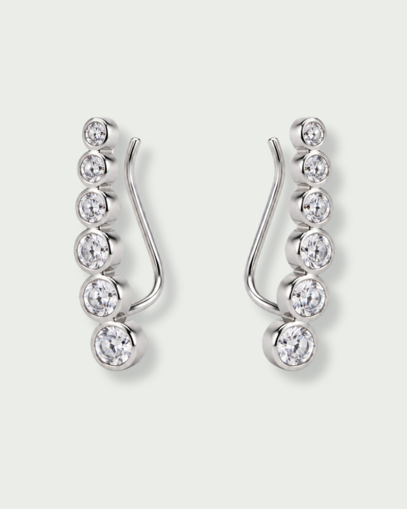 Boucles d'oreille Comète - BLANC
