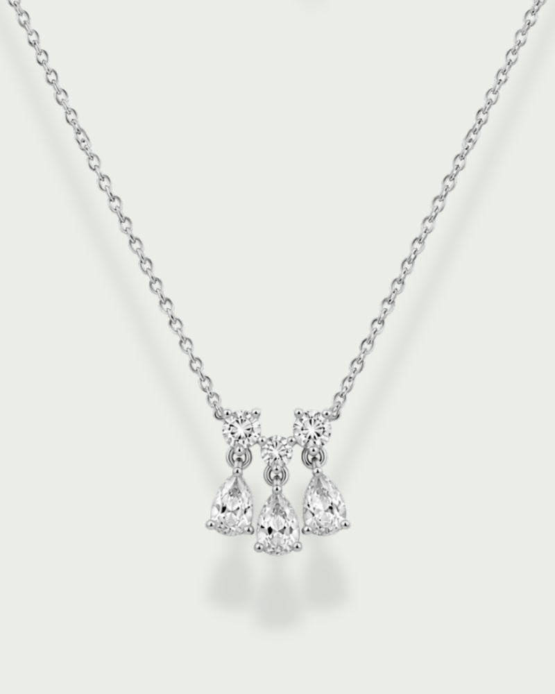 Collier Pear Glow Mini- BLANC
