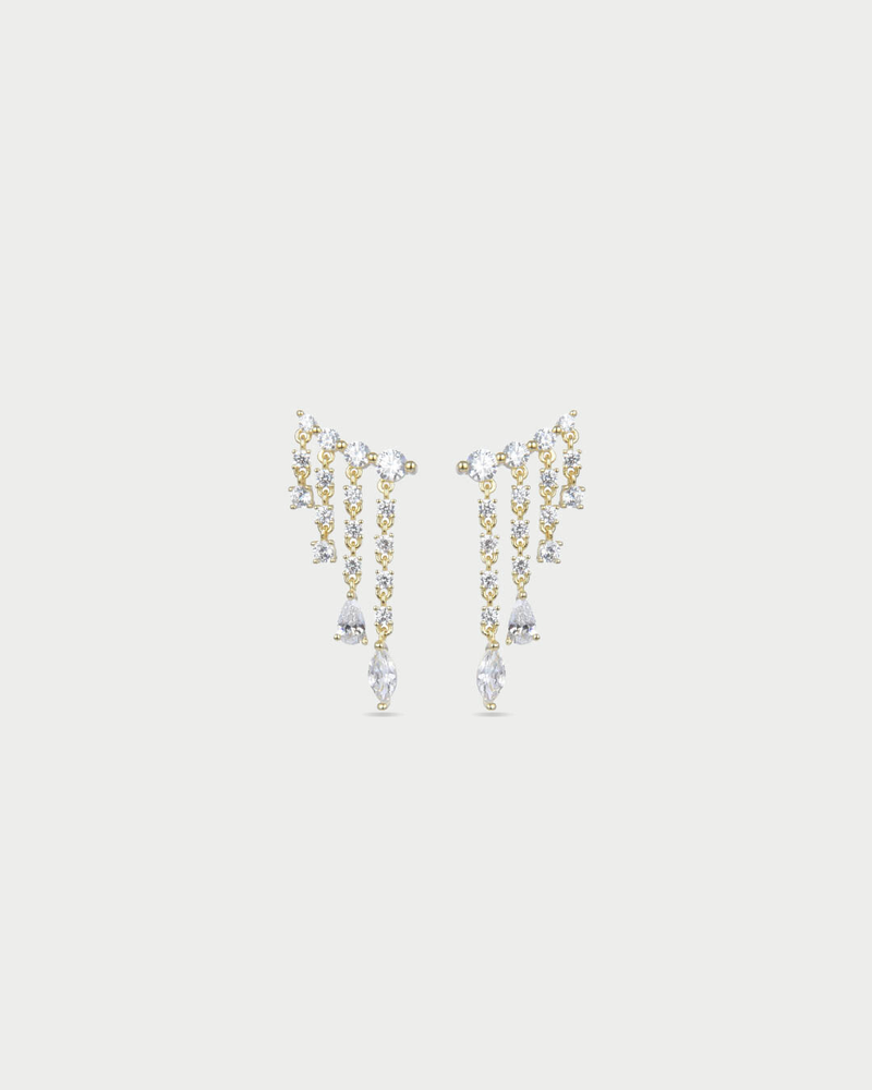 Boucles d'oreilles rivière Éclat - DORÉ