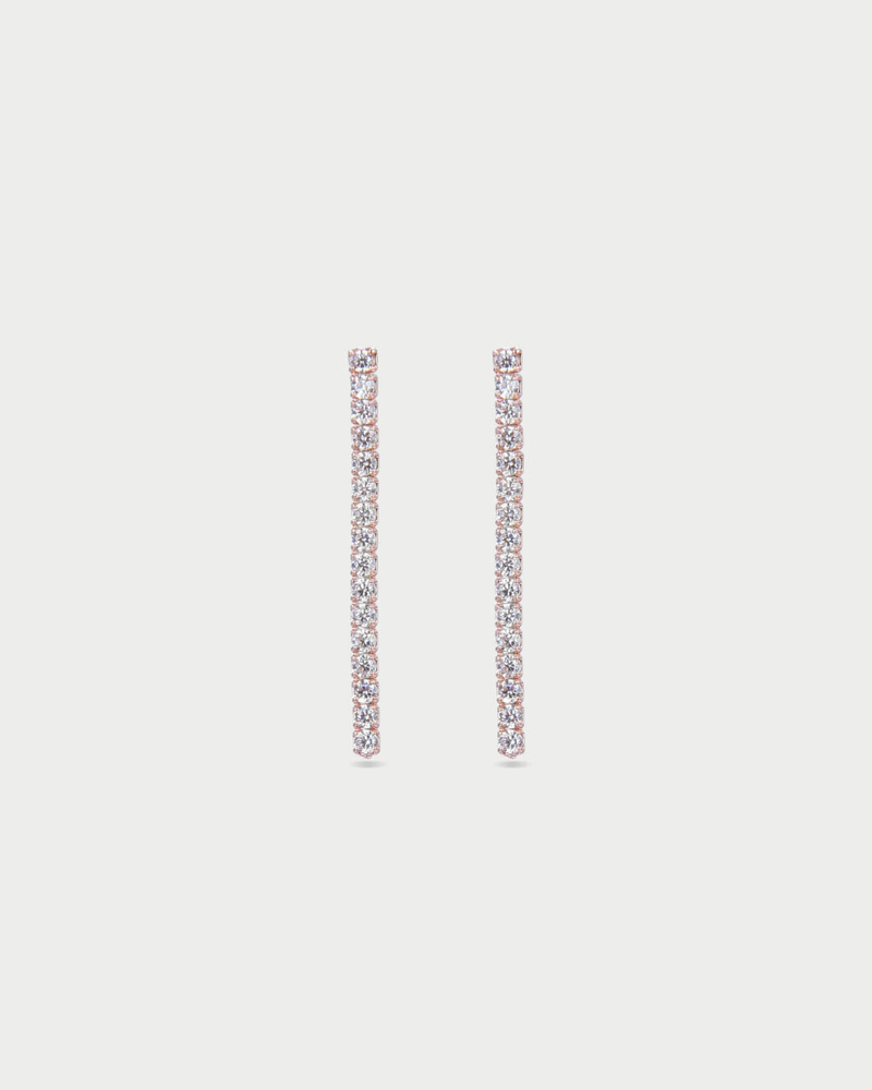 Boucles d'oreille Rivière Intemporel - ROSE