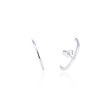 Boucles d'oreilles insertion Boost - BLANC