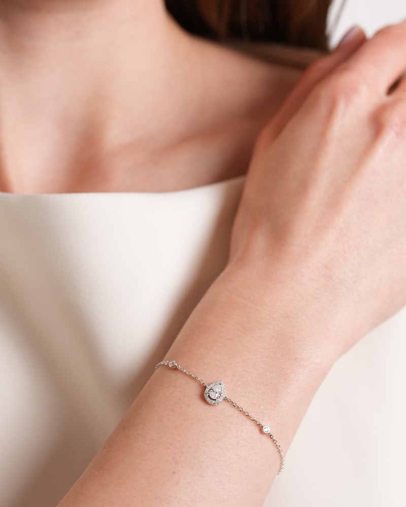 Infinity Pear Bracelet - WHITE