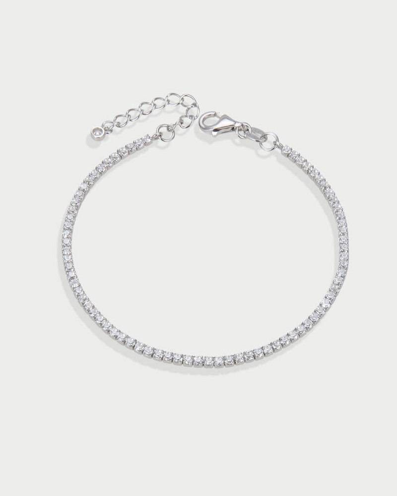 Timeless tennis bracelet - WHITE 
