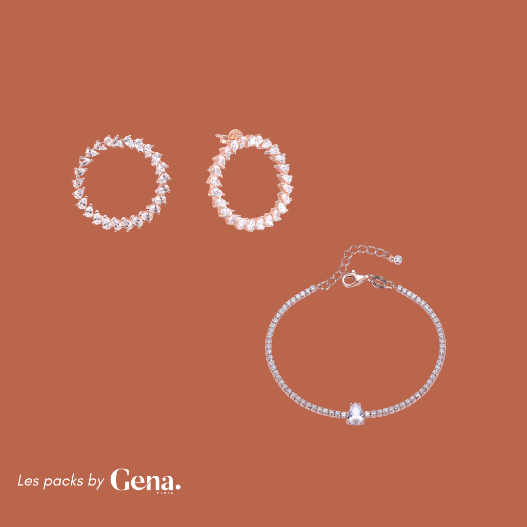 Éclat jewelry set pack - PINK