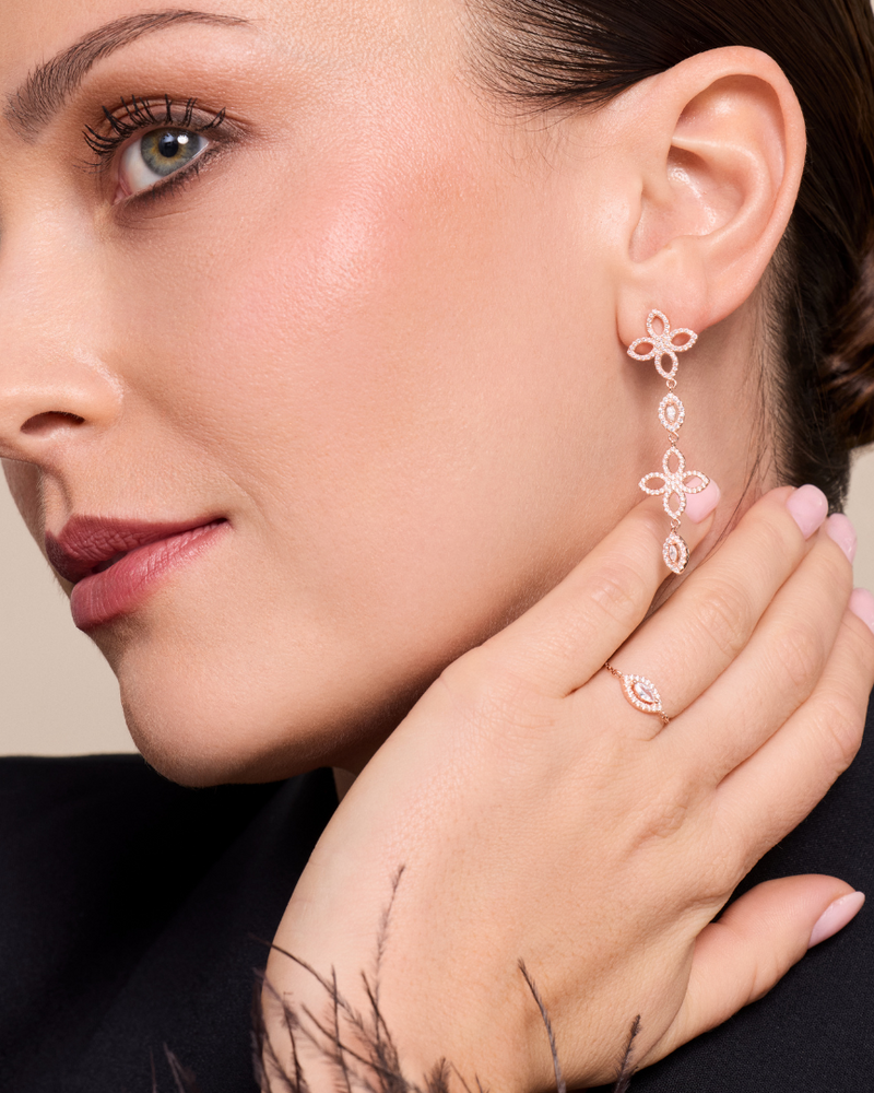 Bague chaîne Fleur éternelle - ROSE