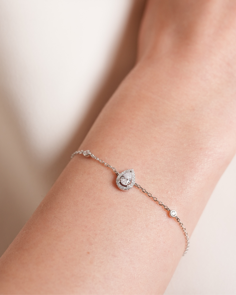 Infinity Pear Bracelet - WHITE