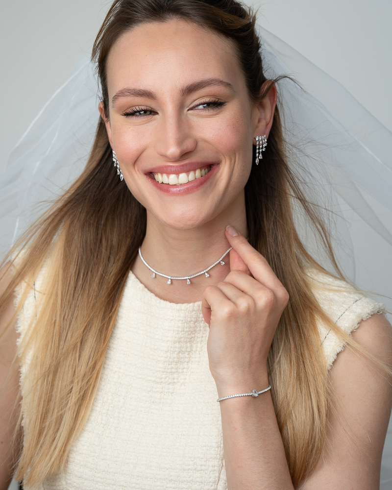 Bracelet tennis Éclat - BLANC