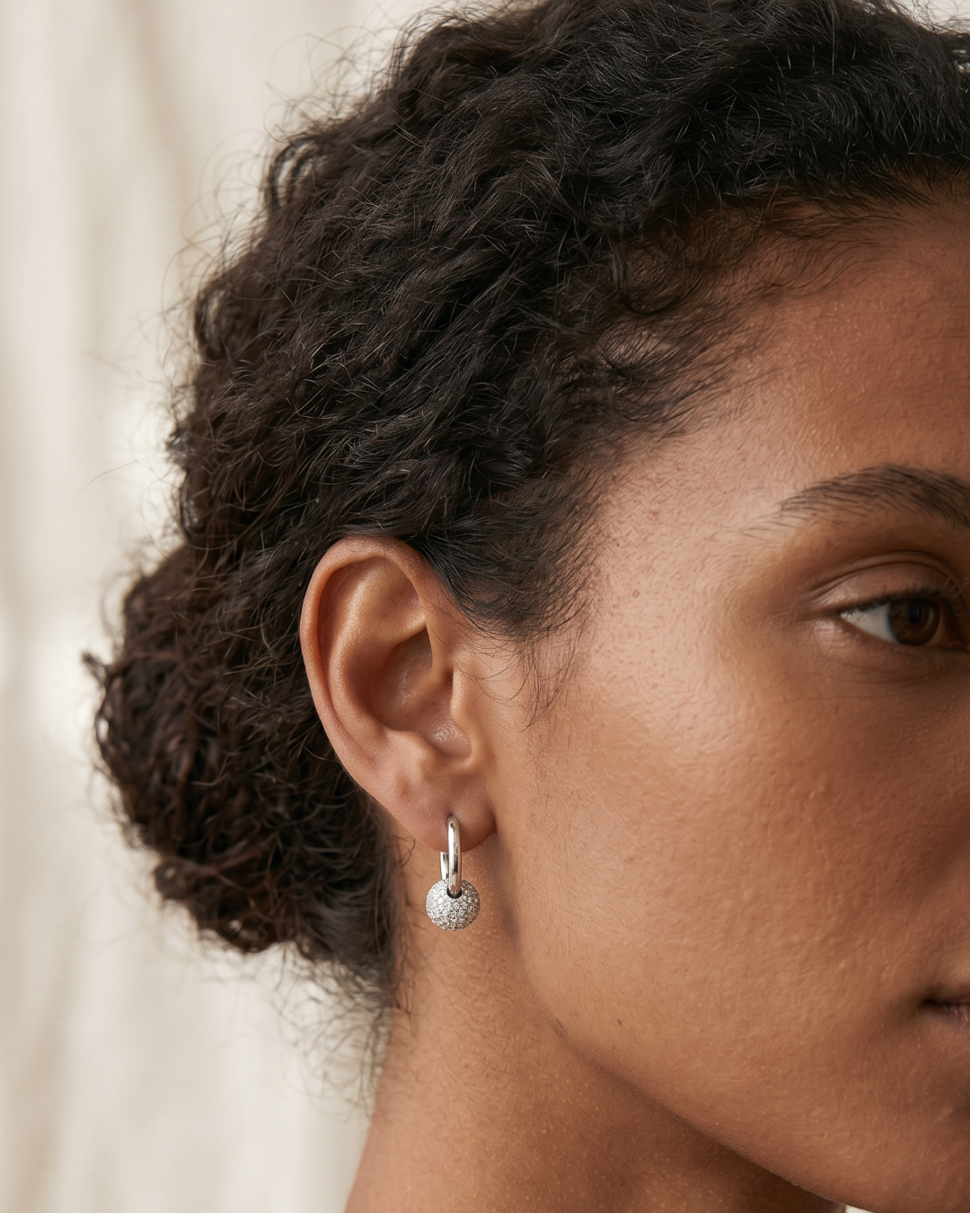 Boucles d'oreilles Atlas - BLANC
