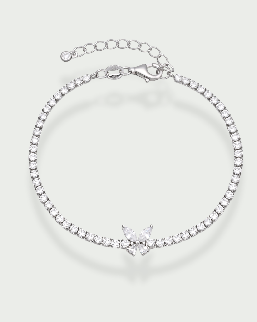 Bracelet rivière Papillon – BLANC