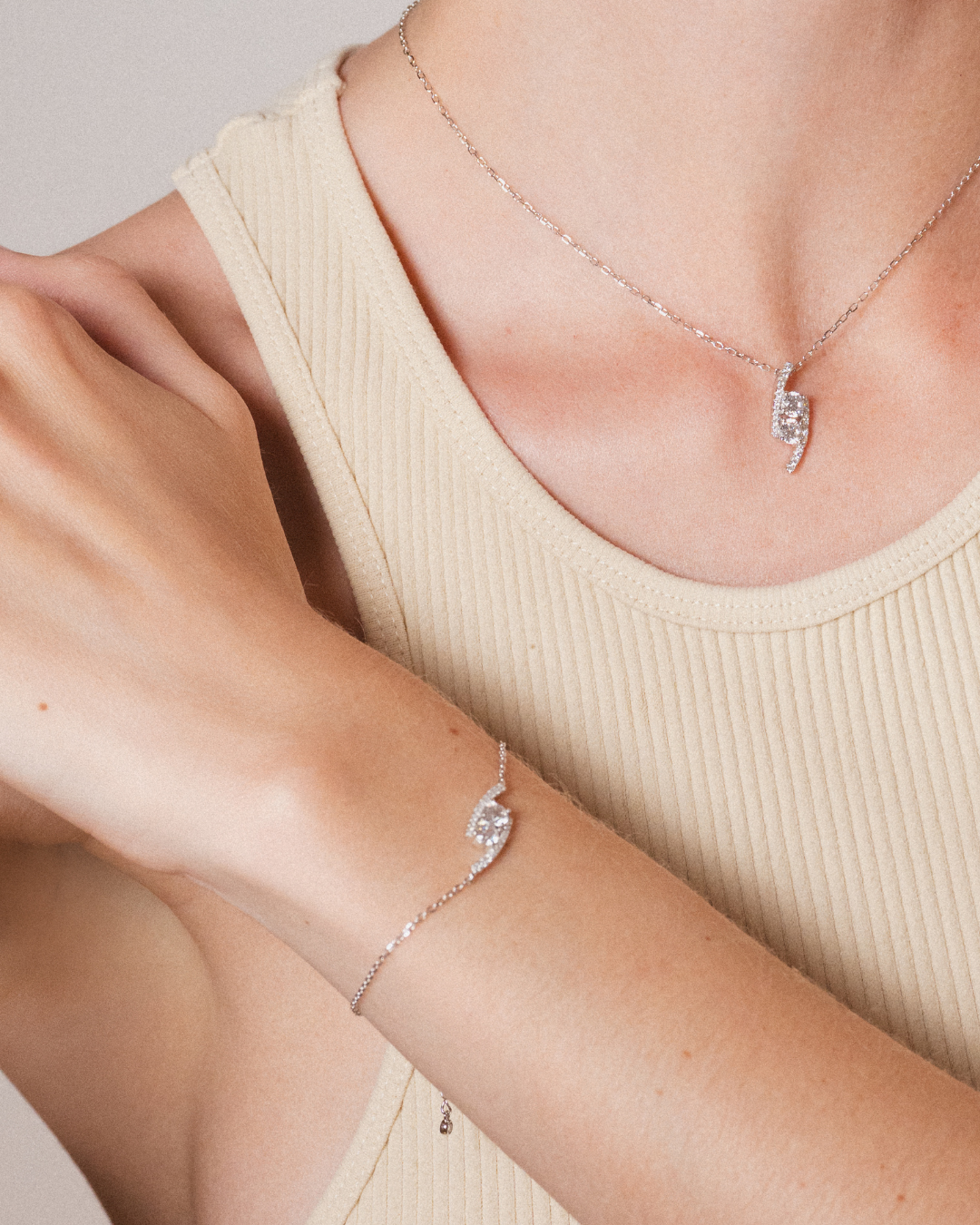 Bracelet Sharp - BLANC