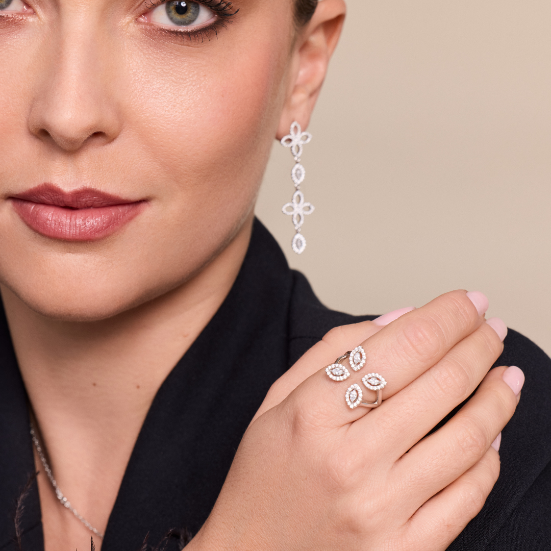 Bague Fleur éternelle - BLANC