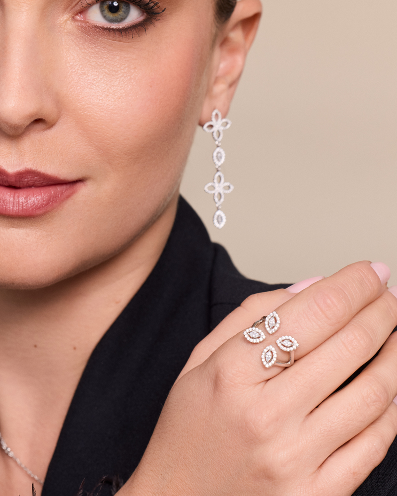 Bague Fleur éternelle - BLANC