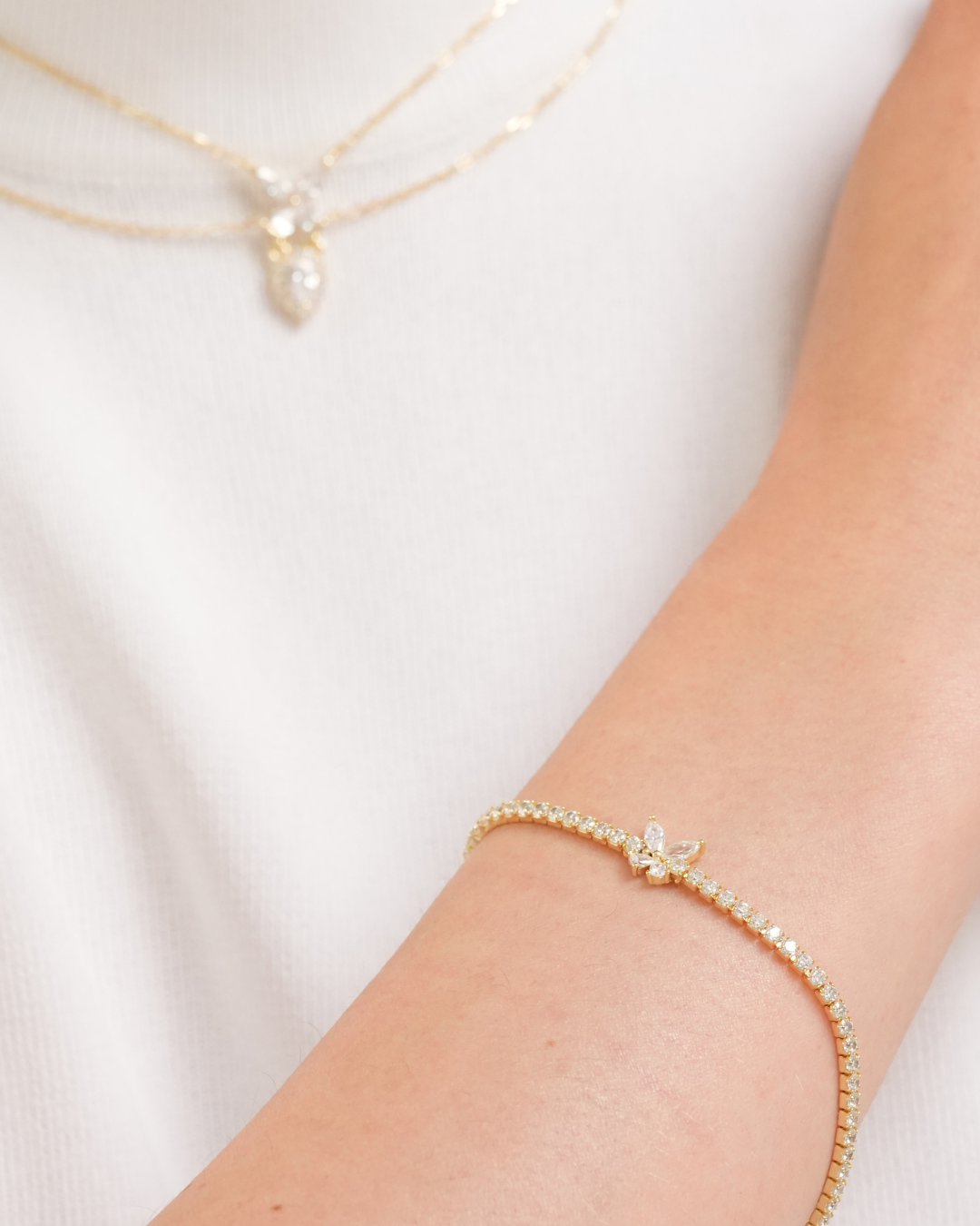 Bracelet rivière Papillon – DORÉ