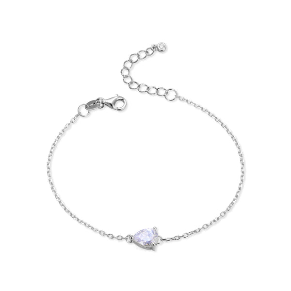 Bracelet chaine éclat - BLANC