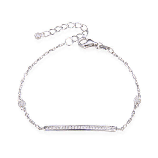 Bracelet barrette Intemporel - BLANC