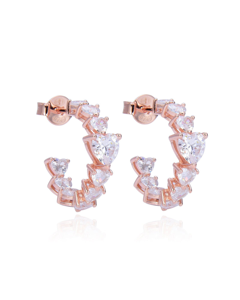 Créoles My Glow Coeur - ROSE