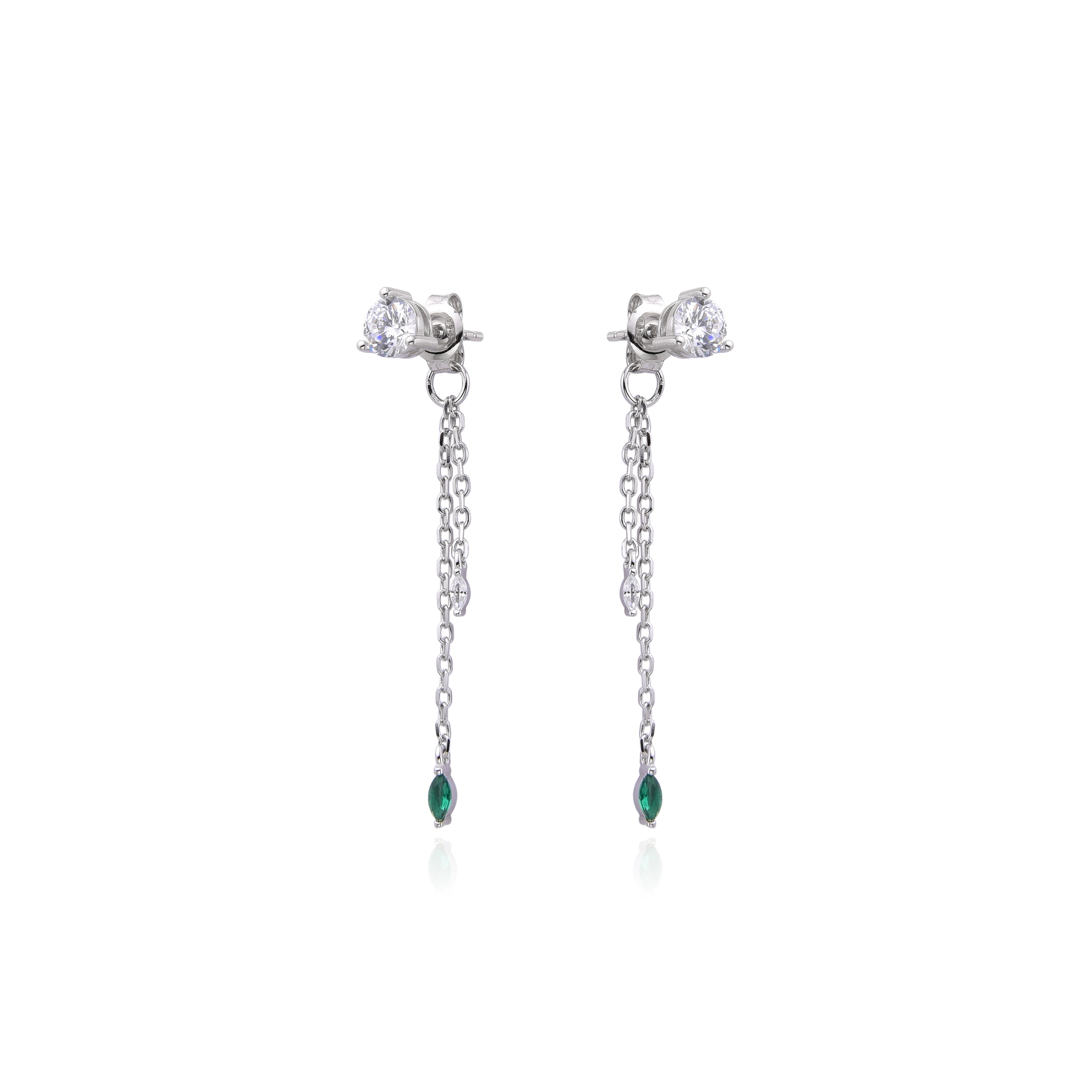 Boucles pendantes My Glow - BLANC