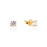My Glow Solitaire PM Stud Earrings - PINK