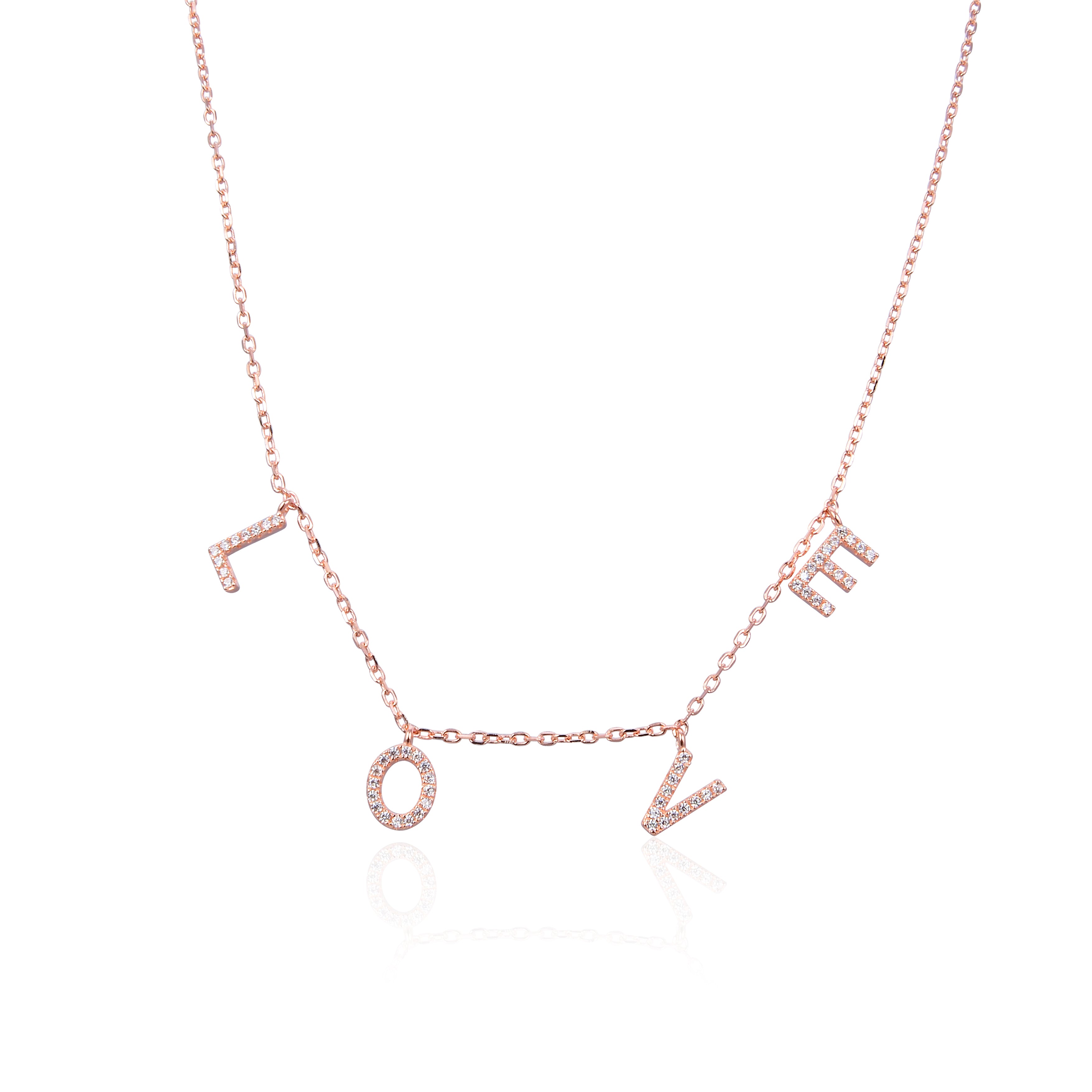 Collier LOVE - ROSE
