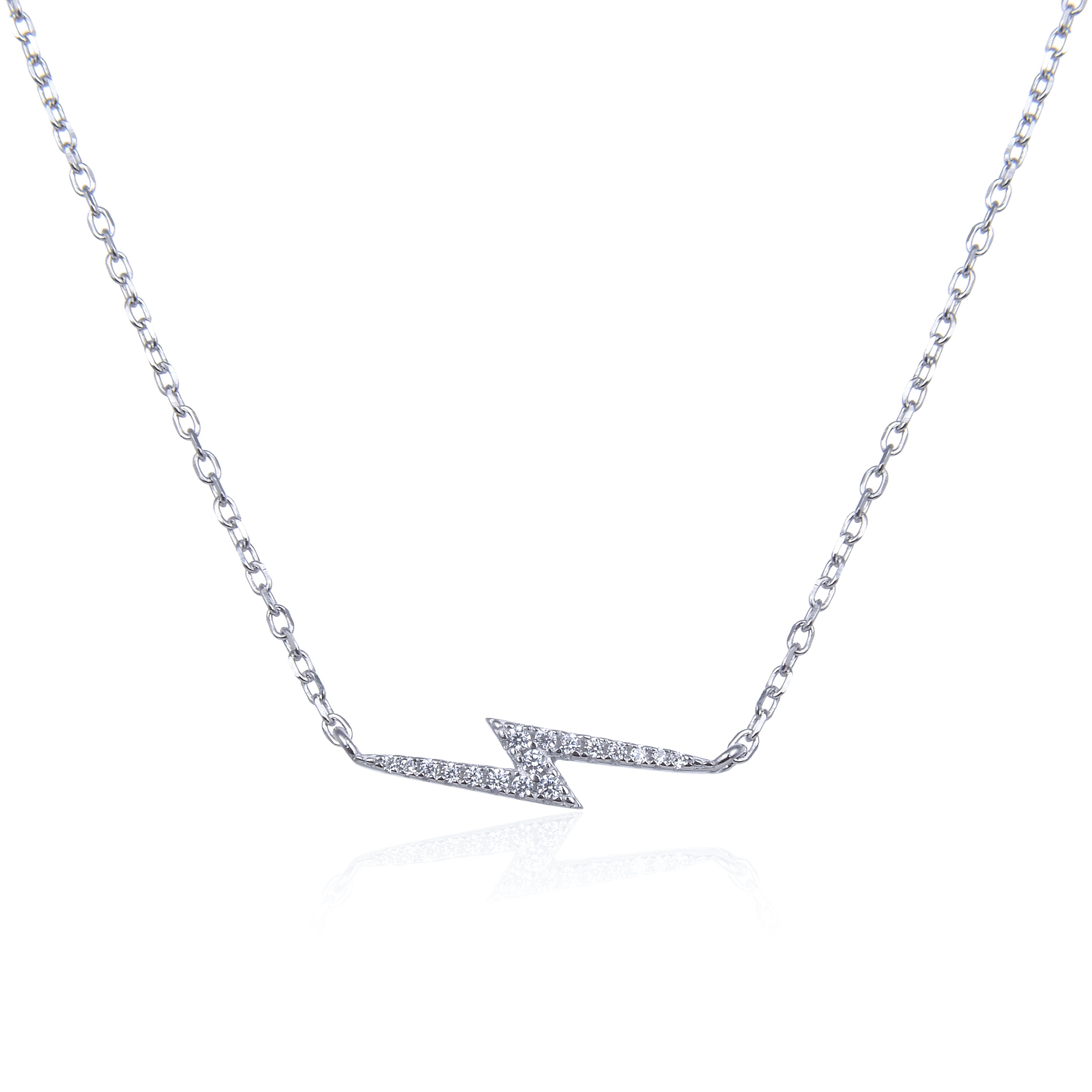 Collier Éclair - BLANC
