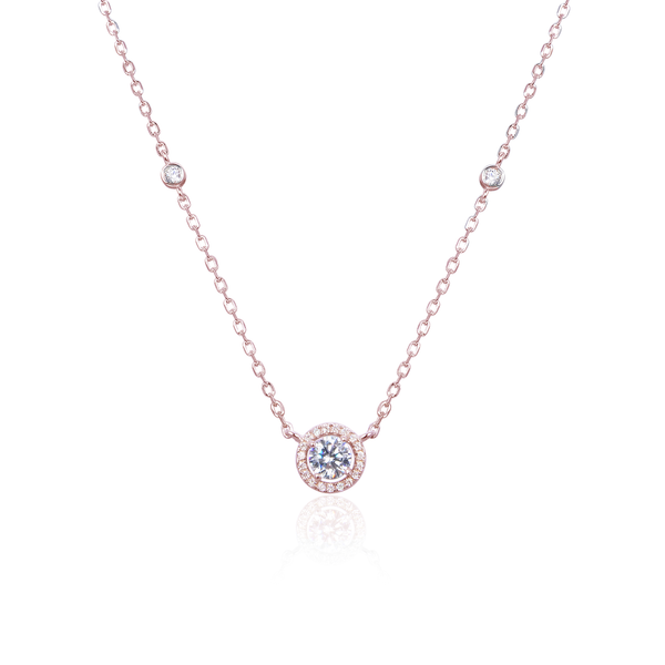 Shiny Edition Simple Heart Necklace - PINK