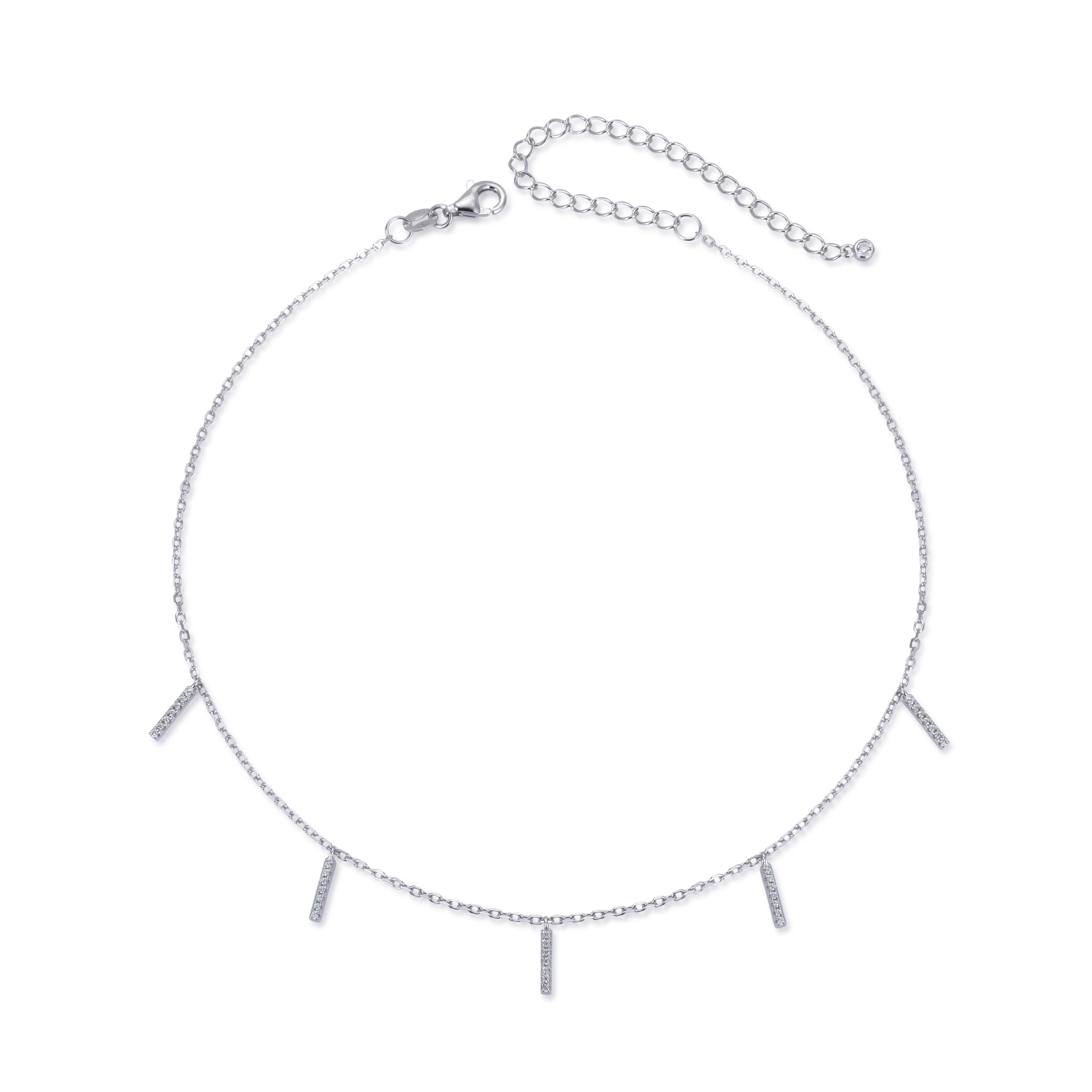 Choker barrette - BLANC