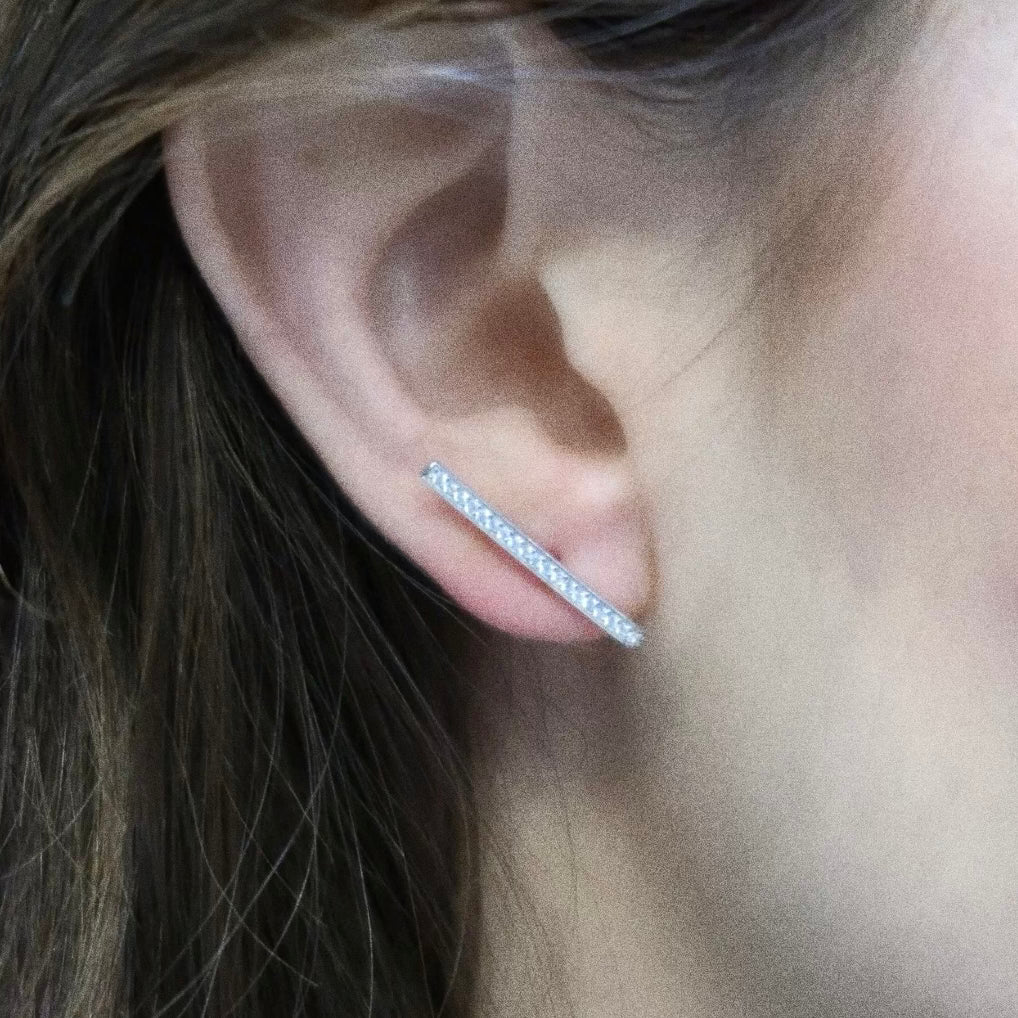 Boucles d'oreilles sticks - BLANC