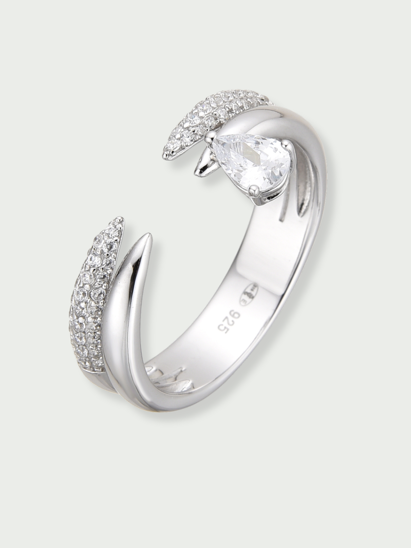 Bague Pear Shape - BLANC