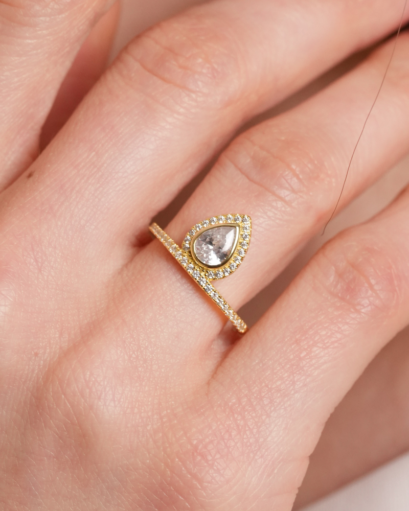 Bague poire Gala - DORE