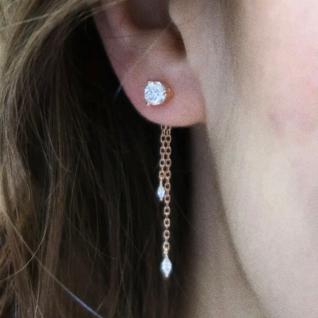 Boucles pendantes My Glow - ROSE