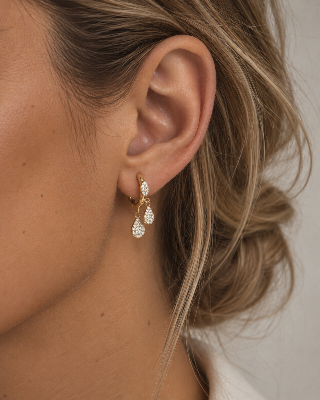 Boucles d'oreille Drops - DORÉ