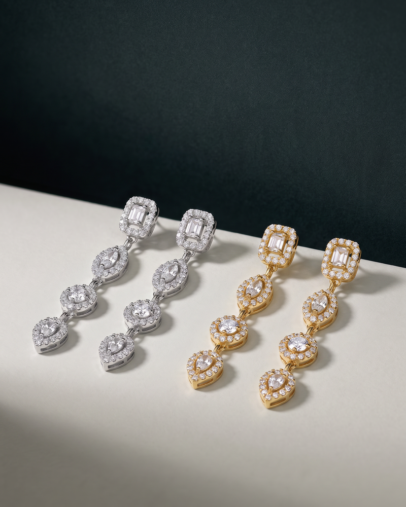 Boucles d'oreilles Gabriella - BLANC