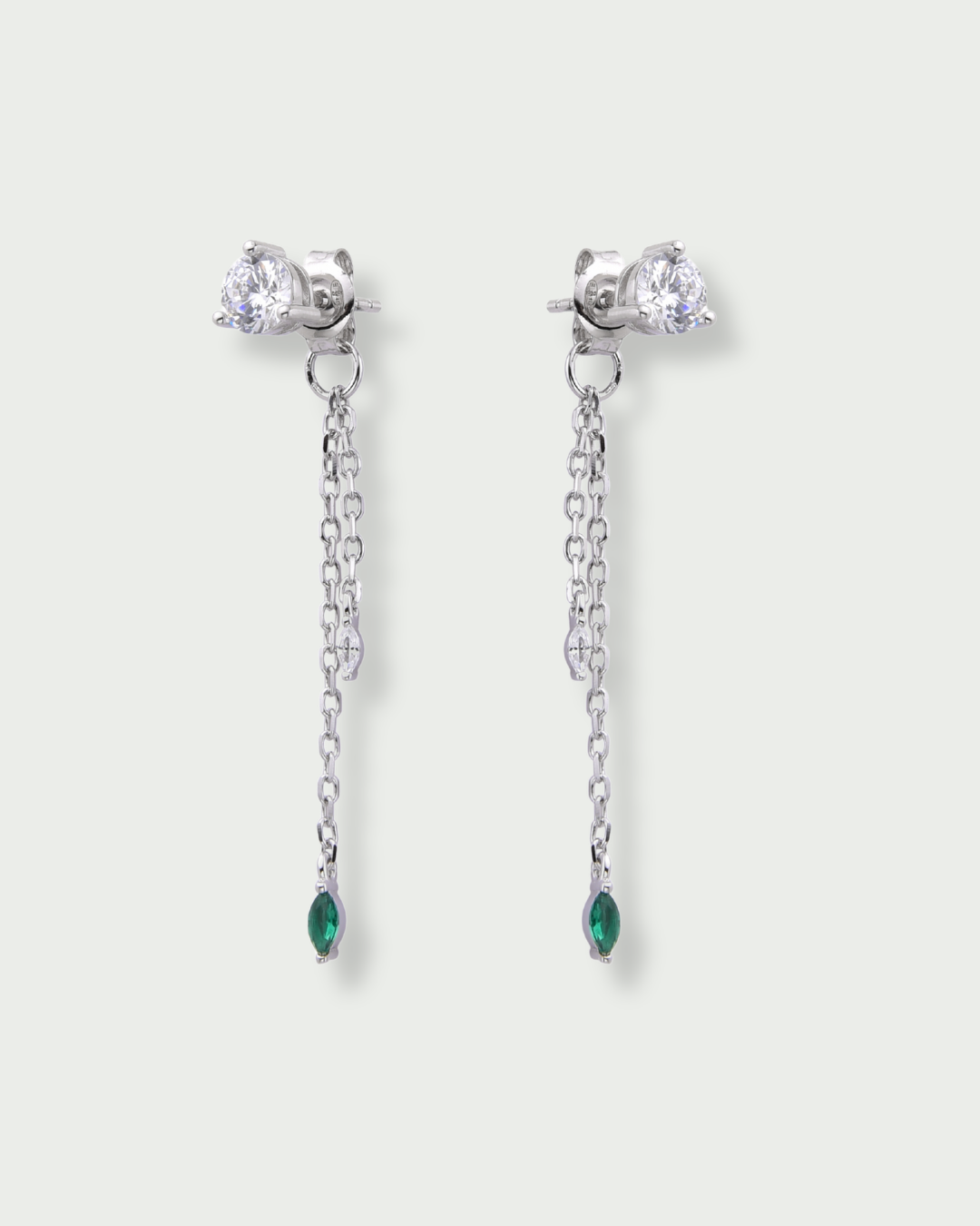 Boucles pendantes My Glow - BLANC