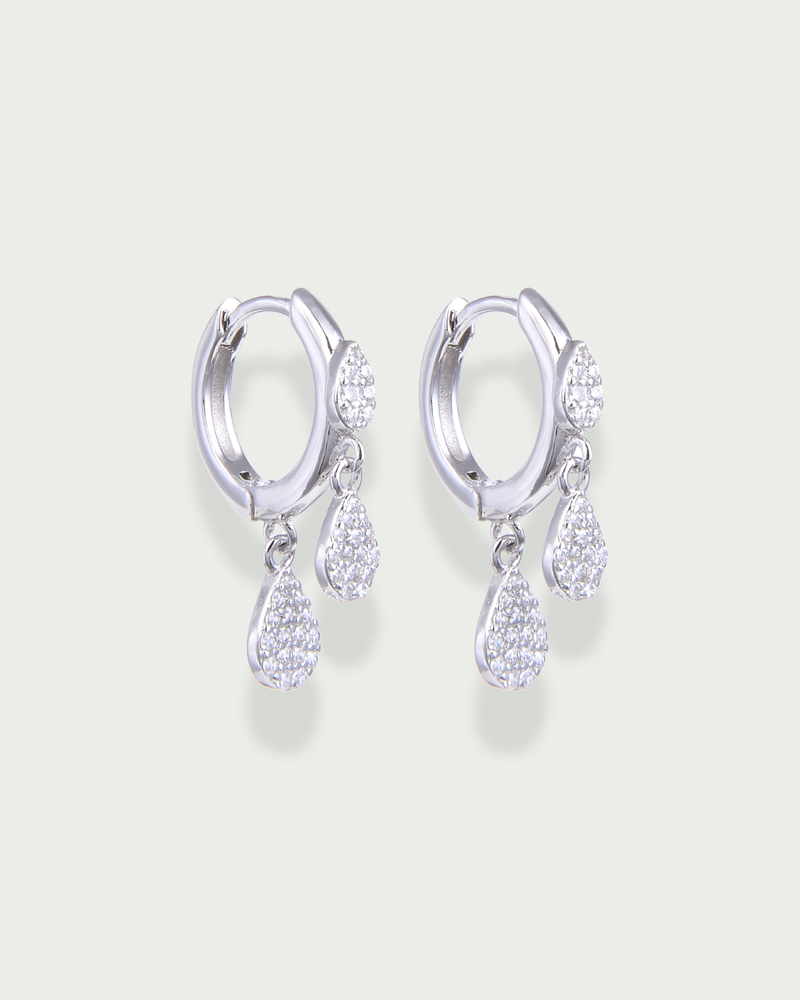 Boucles d'oreille Drops - BLANC