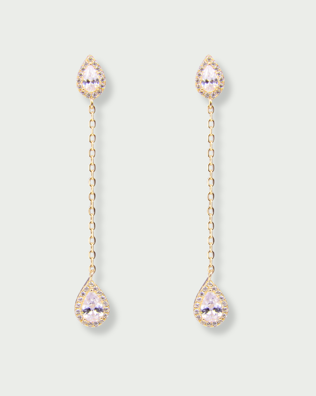 Boucles d'oreilles pendantes Infini Poire - DORÉ