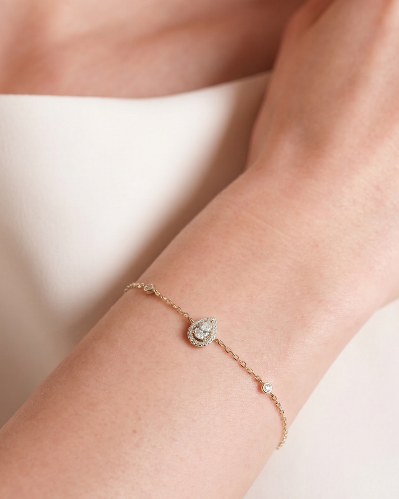 Bracelet Infini Poire - DORÉ