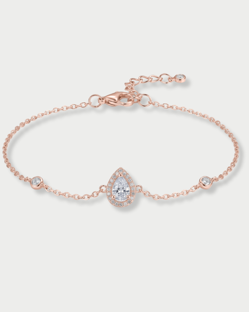 Infinity Pear Bracelet - PINK