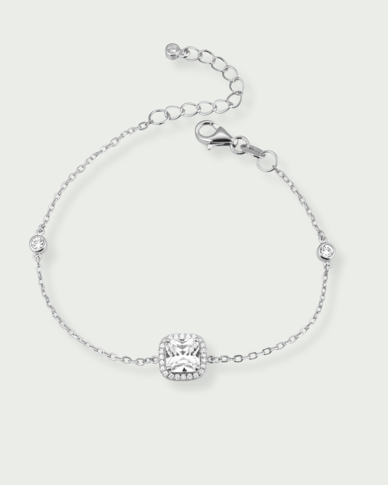 Sweet rectangle bracelet - WHITE