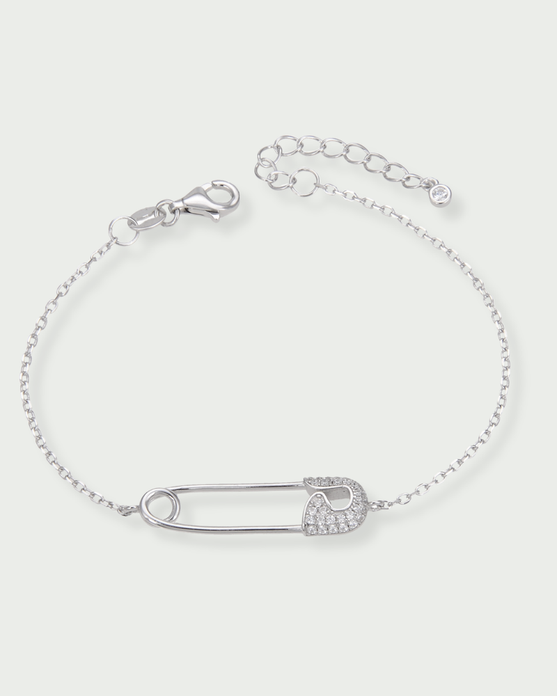 Paperclip Bracelet - WHITE 