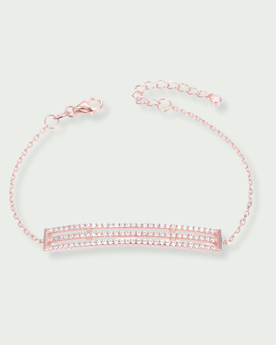 Pink curb chain bracelet