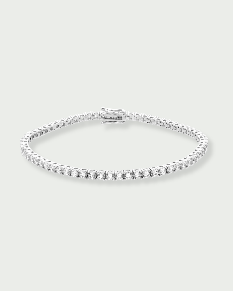 Bracelet rivière Essentiel – Co-création Diane Perreau – Argent 925 rhodié &amp; Zirconium