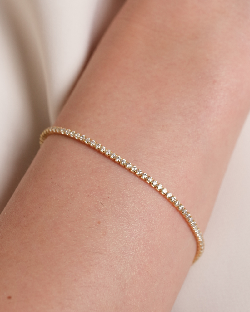 Bracelet tennis Intemporel - DORÉ