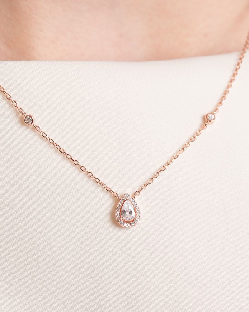 Collier Infini Poire - ROSE