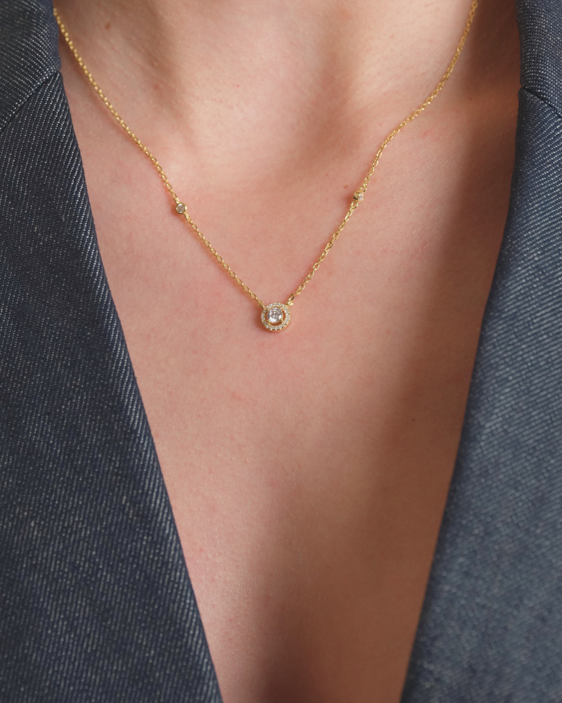 Round Infinity Necklace - GOLD
