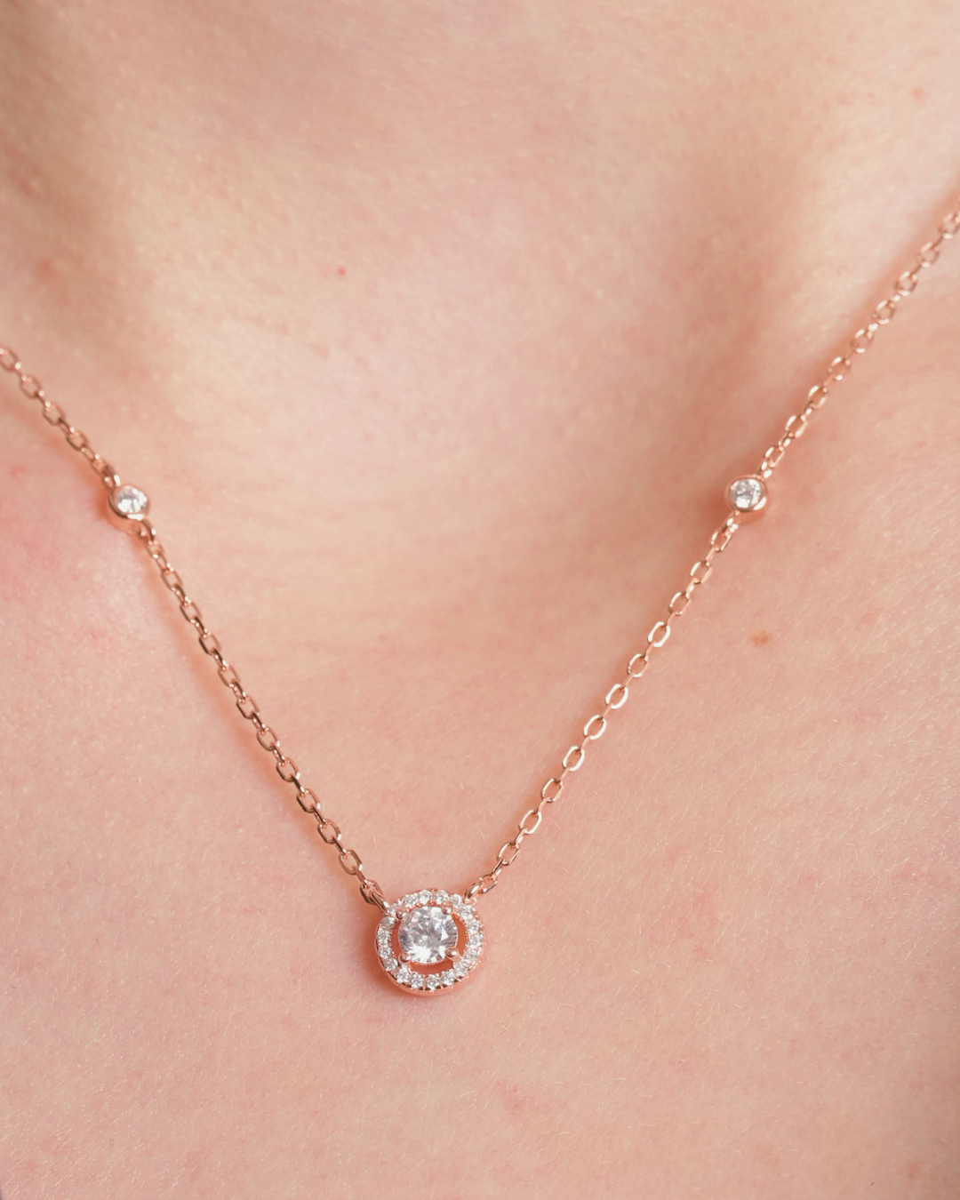 Round Infinity Necklace - PINK