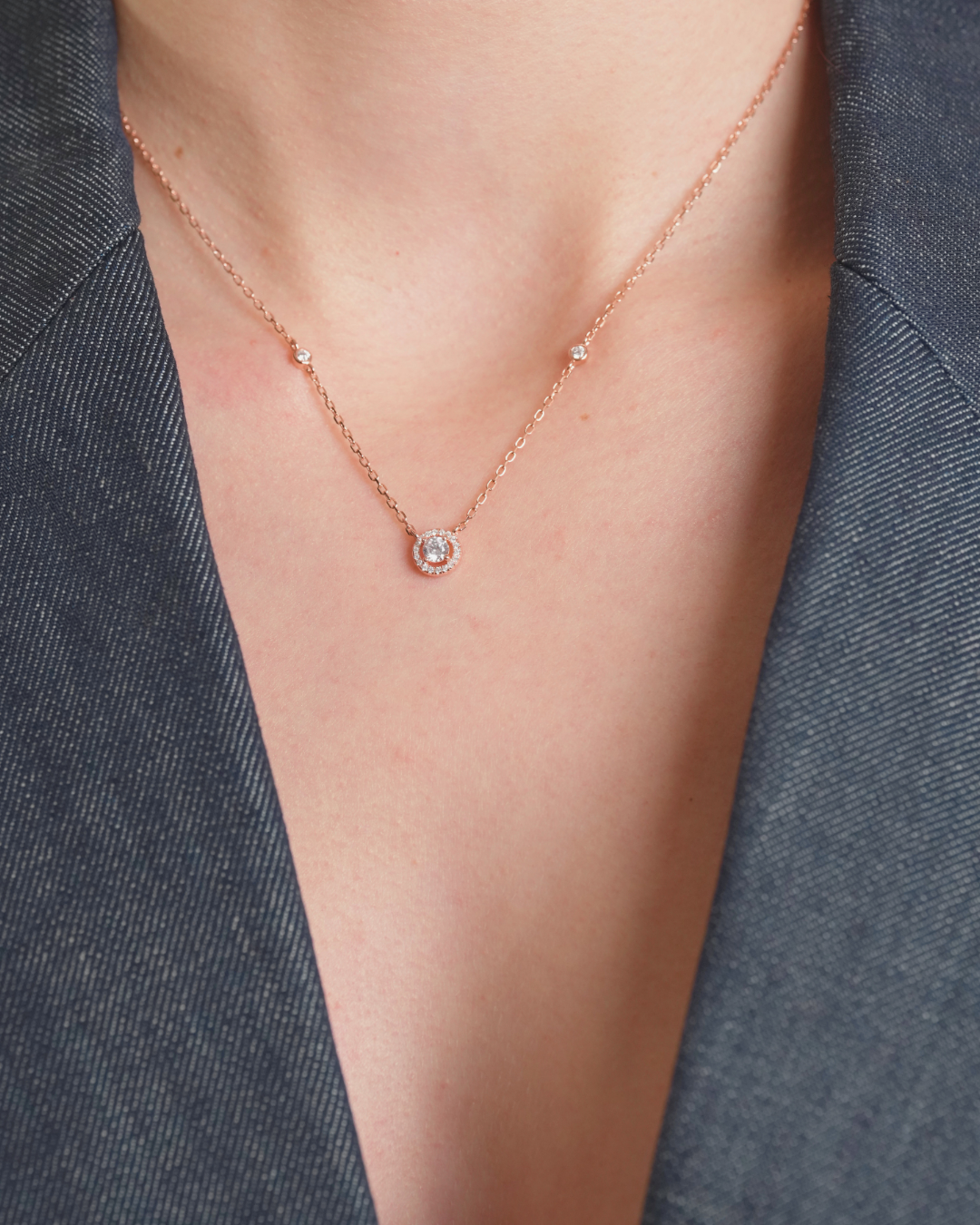 Round Infinity Necklace - PINK
