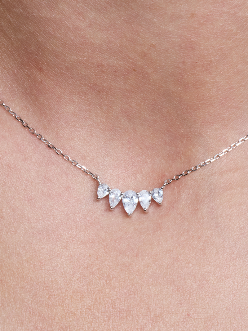 Collier Pear Glow - BLANC