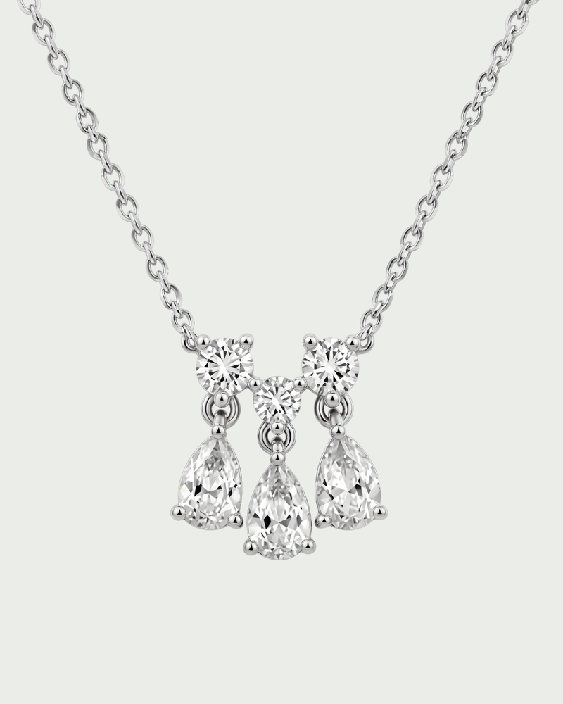 Collier Pear Glow Mini- BLANC