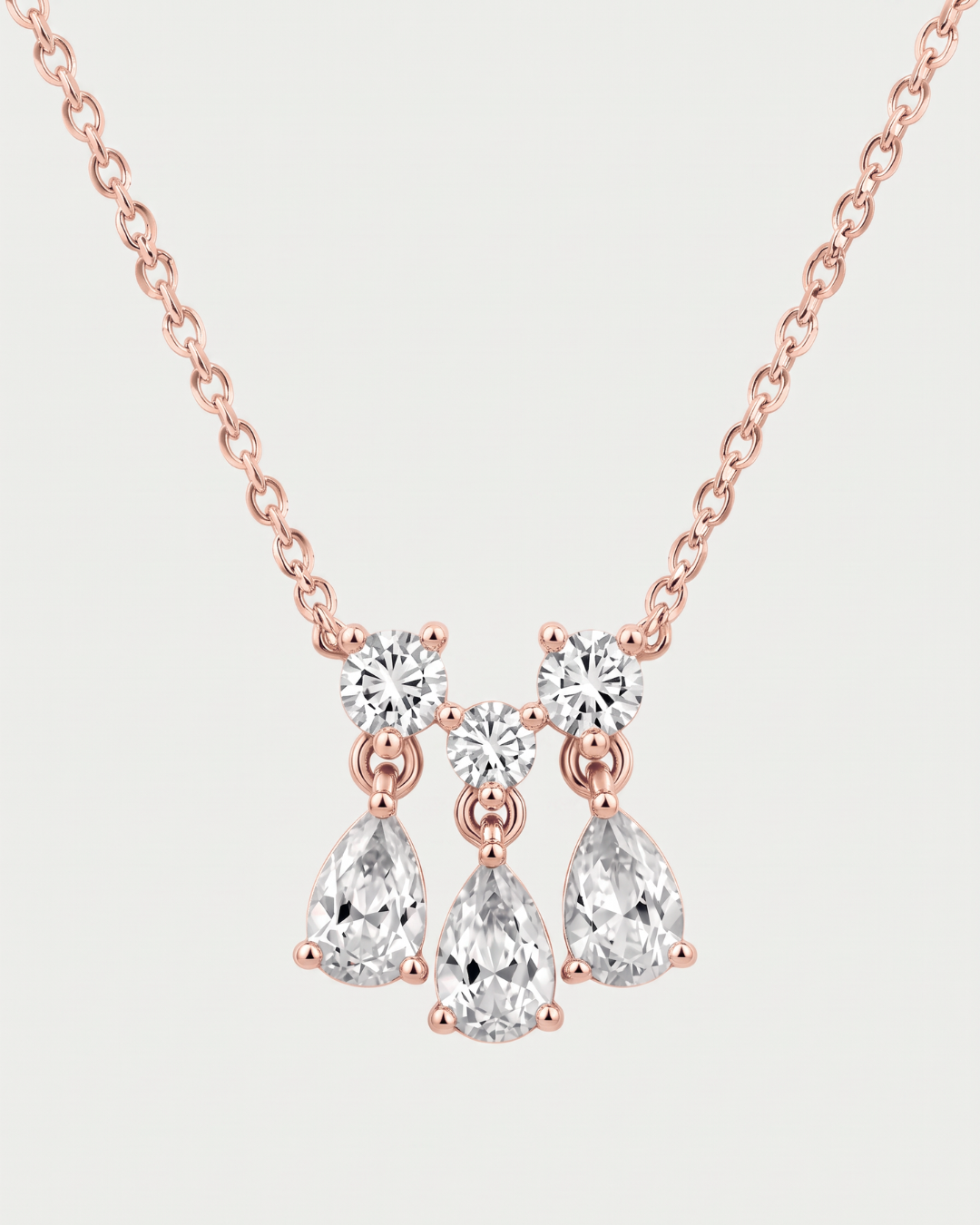 Collier Pear Glow Mini - ROSE